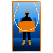 Petit Sac Cadeau Ouvrier du bâtiment (Dos)