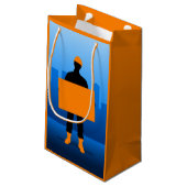 Petit Sac Cadeau Ouvrier du bâtiment (Dos Angle)