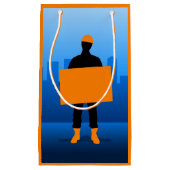 Petit Sac Cadeau Ouvrier du bâtiment (Devant)