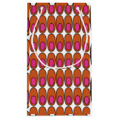 Petit Sac Cadeau Ovales orange et rose (Dos)