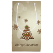 Petit Sac Cadeau Pain d'épices Arbre de Noël (Devant)