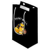 Petit Sac Cadeau Paintball Funny Paint Pun Dark BG (Devant Angle)