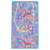 Petit Sac Cadeau Paisley Multi Personnalisé (Devant)