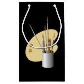 Petit Sac Cadeau Palette et brosses d'artiste d'art fine personnali (Dos)