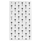 Petit Sac Cadeau Palm Tree Silhouette Motif Voyage côtier Chic (Dos)