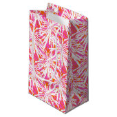 Petit Sac Cadeau Palmettes tropicales (Devant Angle)