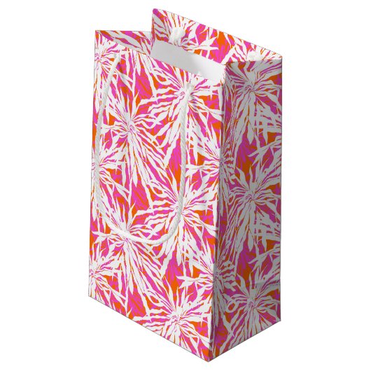 Petit Sac Cadeau Palmettes tropicales (Dos Angle)