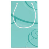 Petit Sac Cadeau Panda Turquoise (Dos)