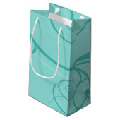 Petit Sac Cadeau Panda Turquoise (Dos Angle)