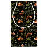 Petit Sac Cadeau Pandas rouges dans la Forêt Noire (Dos)