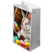 Petit Sac Cadeau Panier et oeufs de lapin de Pâques (Dos Angle)
