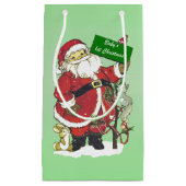 Petit Sac Cadeau Panneau Père Noël de Noël du bébé (Devant)