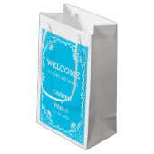 Petit Sac Cadeau Papel Picado Colorful Mariage mexicain Bienvenue (Dos Angle)