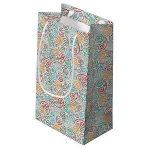 Petit Sac Cadeau Papier fripé par fantaisie de broderie