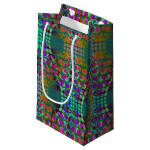 Petit Sac Cadeau Papier peint Dotée Orderly Chaos coloré + votre id