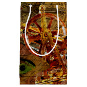 Petit Sac Cadeau Papier peint vintage de Steampunk (Devant)