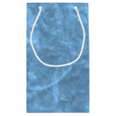 Petit Sac Cadeau Papier texturé bleu clair (Dos)