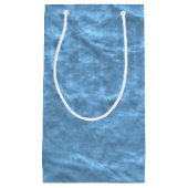 Petit Sac Cadeau Papier texturé bleu clair (Devant)
