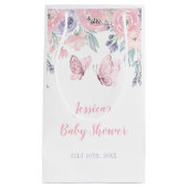 Petit Sac Cadeau Papillon rose violet Baby shower de fille papillon (Devant)