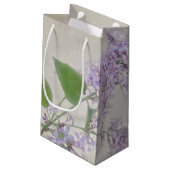 Petit Sac Cadeau papillon sur lilas (Dos Angle)