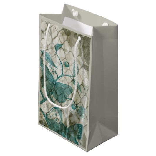 Petit Sac Cadeau Papillons arabes V (Devant Angle)