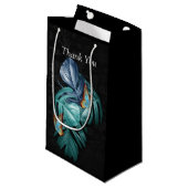 Petit Sac Cadeau Papillons du Paradis/Tropical Turquoise Splash (Devant Angle)