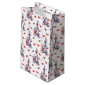 Petit Sac Cadeau Papillons Tour Eiffel Romantique Parisien (Dos Angle)