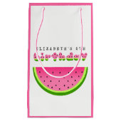 Petit Sac Cadeau Pâque rose fête d'anniversaire (Devant)