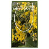 Petit Sac Cadeau Pâques Mimosa jaune (Devant)