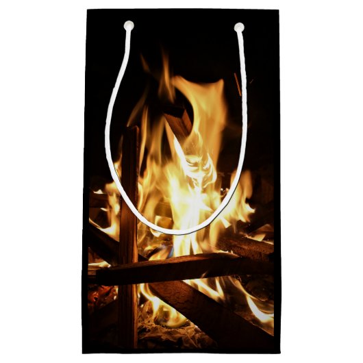 Petit Sac Cadeau Par les flammes (Devant)