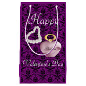 Petit Sac Cadeau Parfum&Perles Saint Valentin Fête de la Saint Vale (Devant)