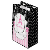 Petit Sac Cadeau Paris Tour Eiffel Brunette Girl (Dos Angle)