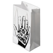 Petit Sac Cadeau Parler À La Main (Devant Angle)