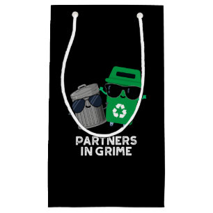 Petit Sac Cadeau Partenaires Dans Grime Funny Trash Pun Dark BG