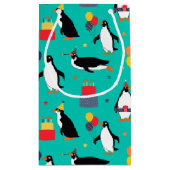 Petit Sac Cadeau Partie de pingouin (Dos)