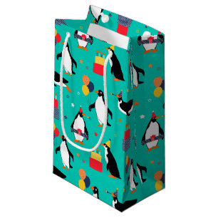 Petit Sac Cadeau Partie de pingouin