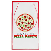 Petit Sac Cadeau Partie de pizza (Dos)