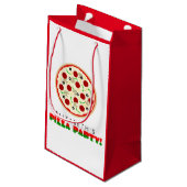 Petit Sac Cadeau Partie de pizza (Dos Angle)