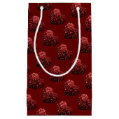 Petit Sac Cadeau Parties scintillant cardiaque scintille motif roug (Devant)