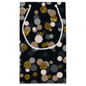 Petit Sac Cadeau Parties scintillant Confetti Peach, Maple, Grey an (Dos)