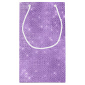Petit Sac Cadeau Parties scintillant et brillant doux 16 Violet ID6 (Dos)