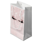 Petit Sac Cadeau Parties scintillant Maquillage Lashes Mariage Fill (Devant Angle)
