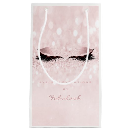 Petit Sac Cadeau Parties scintillant Maquillage Lashes Mariage Fill (Devant)