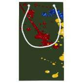 Petit Sac Cadeau Parties scintillant Paintball Party Paint Splatter (Dos)