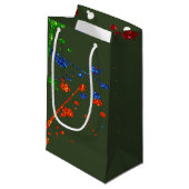Petit Sac Cadeau Parties scintillant Paintball Party Paint Splatter (Devant Angle)