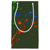 Petit Sac Cadeau Parties scintillant Paintball Party Paint Splatter (Devant)