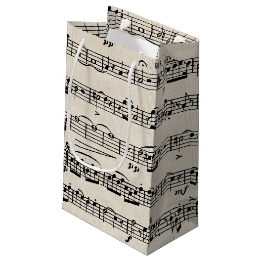 Petit Sac Cadeau Partition (Dos Angle)