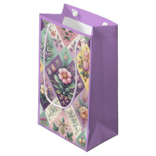 Petit Sac Cadeau Pastel coloré Jacquard Pâques/Printemps