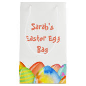 Petit Sac Cadeau Pastel d'oeuf de pâques (Devant)