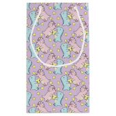 Petit Sac Cadeau Pastel Pink And Blue Romantic Dinosaur (Dos)
